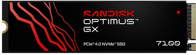 SanDisk 晟碟 Optimus GX 7100 M.2 NVMe SSD, SDSP71500GAN-000E0, 500GB