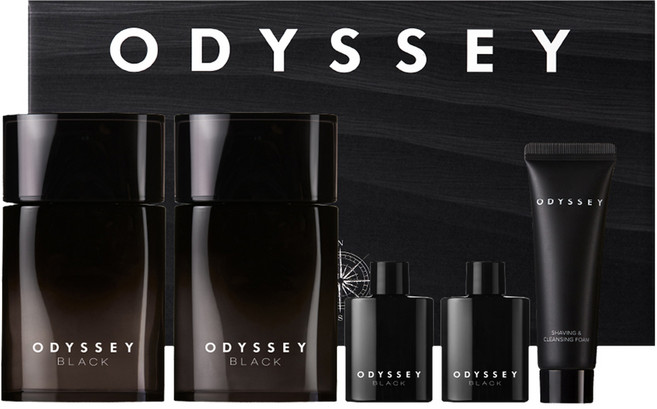 오딧세이 블랙 더클래식 토너 130ml + 30ml + 로션 130ml + 30ml + 폼 30ml 세트, 1세트
