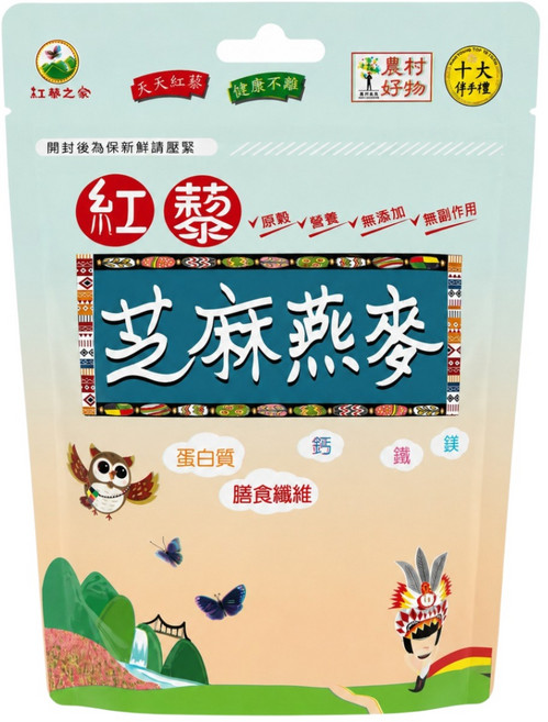 紅藜之家 紅藜芝麻燕麥粉, 275g, 1個