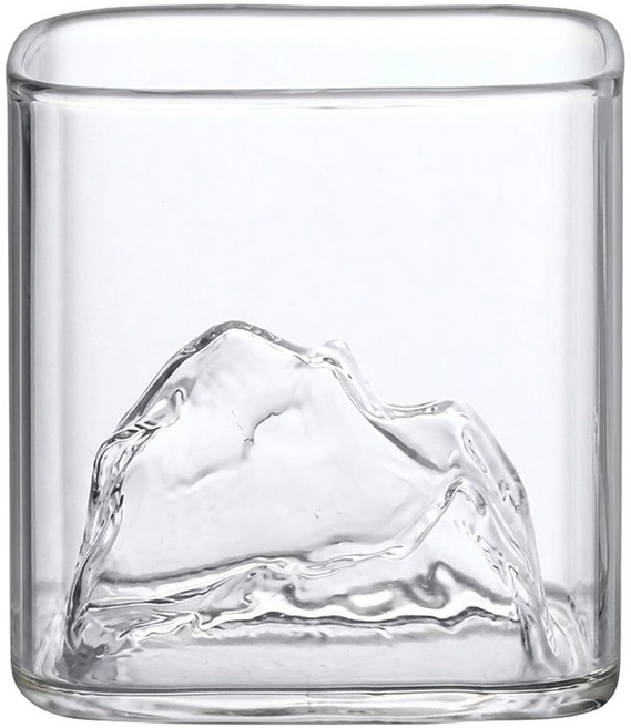 BRAVOMART 觀山威士忌杯 方款 130ml, 1個