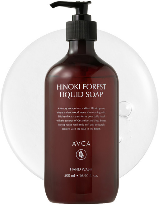 아브카 퍼퓸 리퀴드 솝 젤 핸드워시 히노끼포레스트, 1개, 500ml