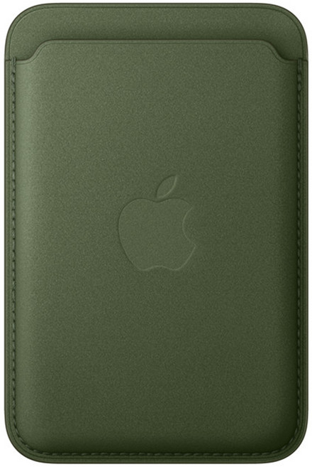 Apple iPhone 17 系列 MagSafe 精細織紋卡套, 青苔色, 1個