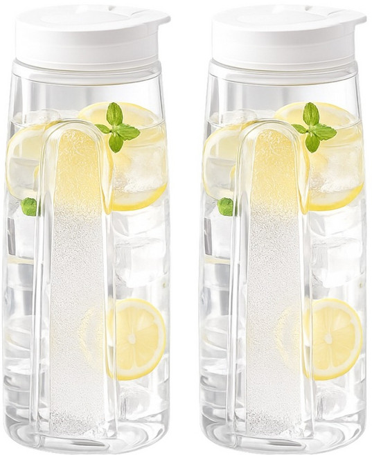 로지 퓨어 이지그립 냉장고 물병, 혼합색상, 2개, 1.1L