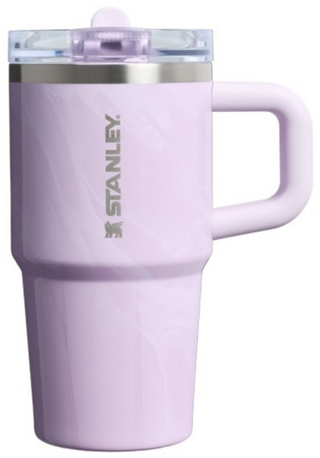 STANLEY 防漏吸管隨手杯 0.59L 雲石紫 1個