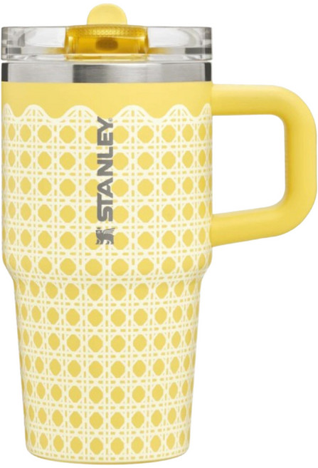 STANLEY Spring Picnic 系列 防漏吸管隨手杯 590ml 金盞藤編 1個