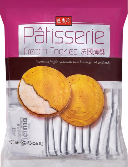 盛香珍 法國酥 維也納咖啡, 500g, 1個