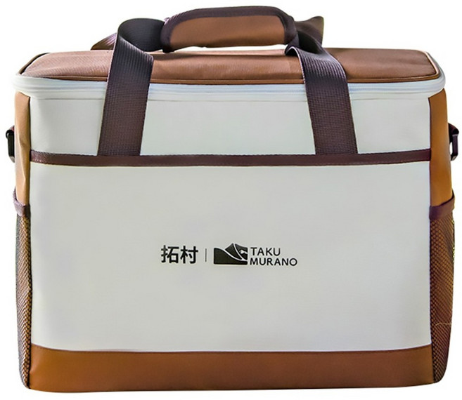 TAKU MURANO 拓村 戶外露營大容量保冰保溫袋, 白色, 30L
