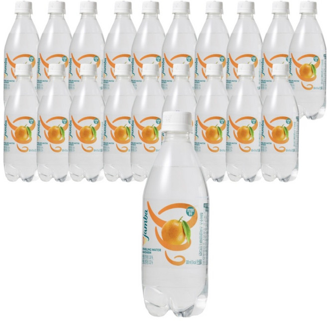 잠바주스 스파클링 워터 만다린, 20개, 500ml