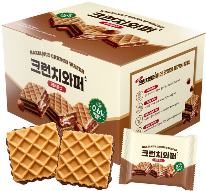 크런치와퍼 헤이즐넛, 500g, 1개