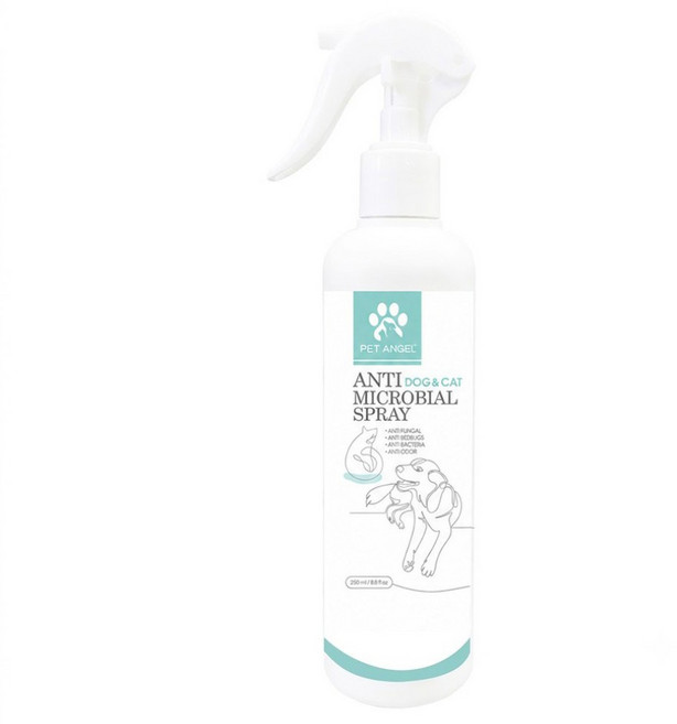 PET ANGEL 毛天使 寵物抑菌乾洗噴霧 貓狗通用, 1個, 250ml