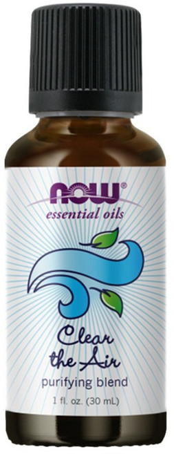 NOW Foods 複方精油 空氣清新配方, 1件, 30ml, 薄荷 + 尤加利 + 牛膝草 + 迷迭香