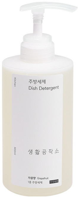 생활공작소 주방세제 자몽향, 500ml, 1개