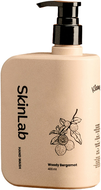 크리넥스 스킨랩 고보습 겔타입 핸드워시 우디베르가못향, 1개, 400ml
