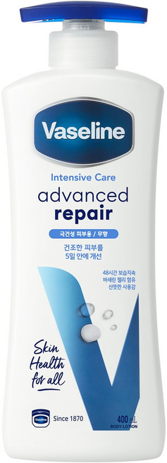 바세린 인텐시브 케어 어드밴스드 리페어 바디로션 무향, 400ml, 1개