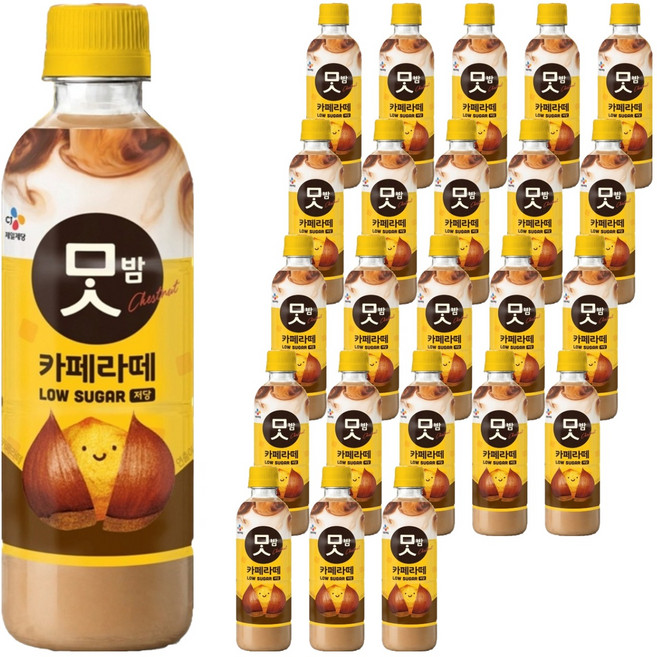 CJ맛밤 저당 카페라떼, 24개, 350ml
