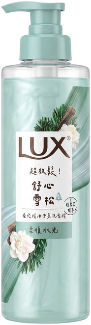 LUX 麗仕 療癒精油香氛洗髮精 舒心雪松香 柔順水光, 1件, 470ml