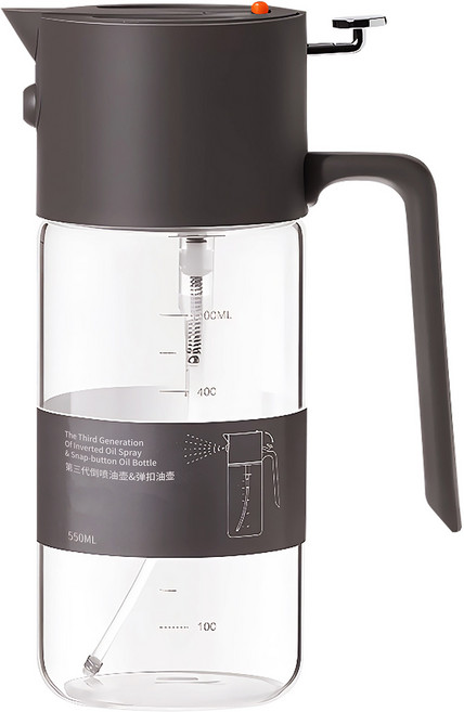 178_shop 日本 玻璃 550ml 兩用倒噴油壺 定量 控油瓶 1個