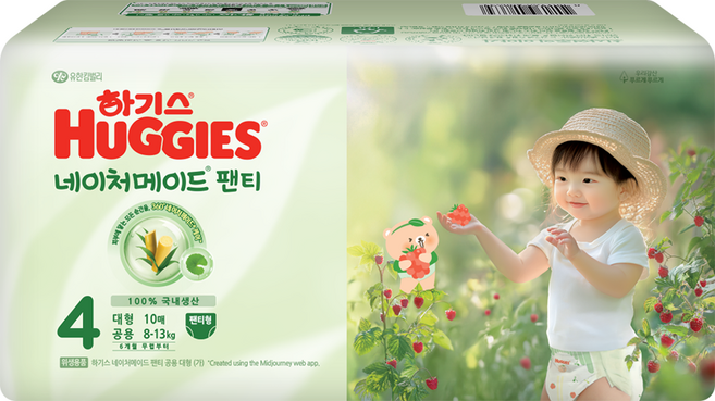 하기스 네이처메이드 팬티형 기저귀 대형 남여공용, 4단계, 10매