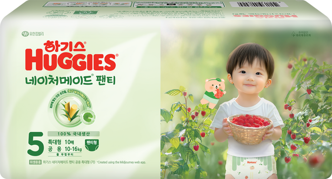 하기스 네이처메이드 팬티형 기저귀 특대형 남여공용, 10매, 5단계