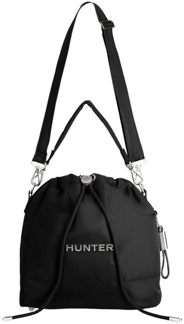 HUNTER BOOTS Premium 尼龍水桶包, 黑色