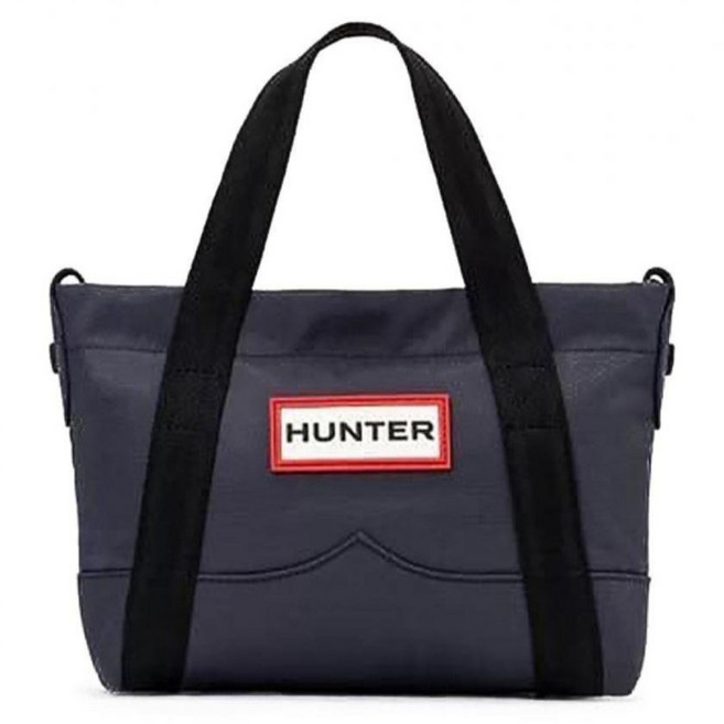 HUNTER BOOTS 迷你尼龍托特包, 黑色