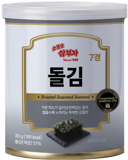 소문난삼부자 돌김 캔, 30g, 1개