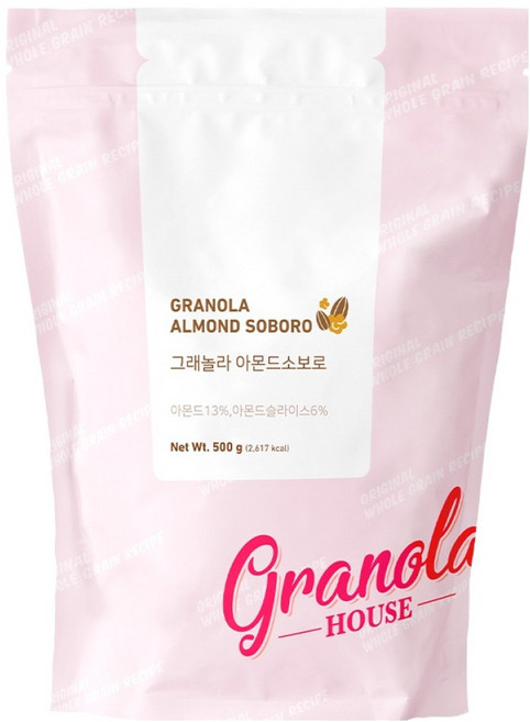 그래놀라하우스 아몬드소보로, 500g, 1개