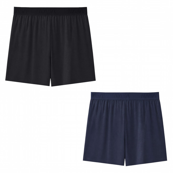 ONEDER 旺達棉品 航太系列 莫代爾寬版平口褲2件組