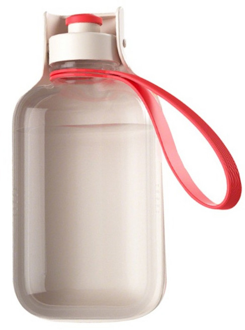 Hovelo 可折疊寵物隨行水杯 550ml, 咖色, 1個