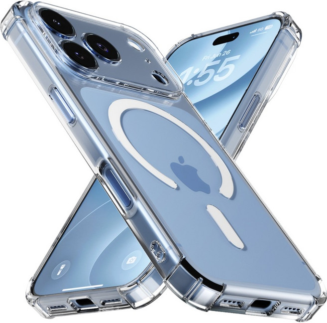 SINJIMORU MagSafe 緩衝強化 4DX 氣囊果凍手機殼 iPhone 18 Pro