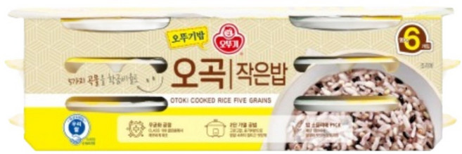 오뚜기 오뚜기밥 오곡 작은밥, 130g, 6개