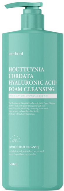 메르헨트 어성초 히알루론산 대용량 폼클렌징, 1개, 500ml