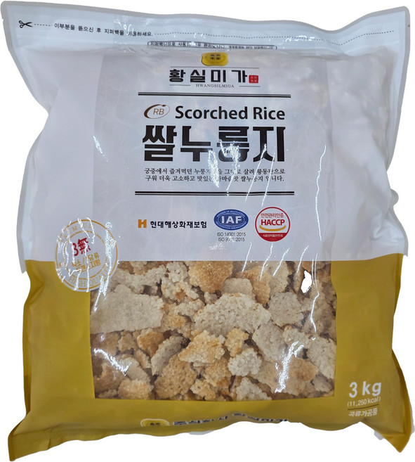 황실미가 쌀 누룽지, 3kg, 1개