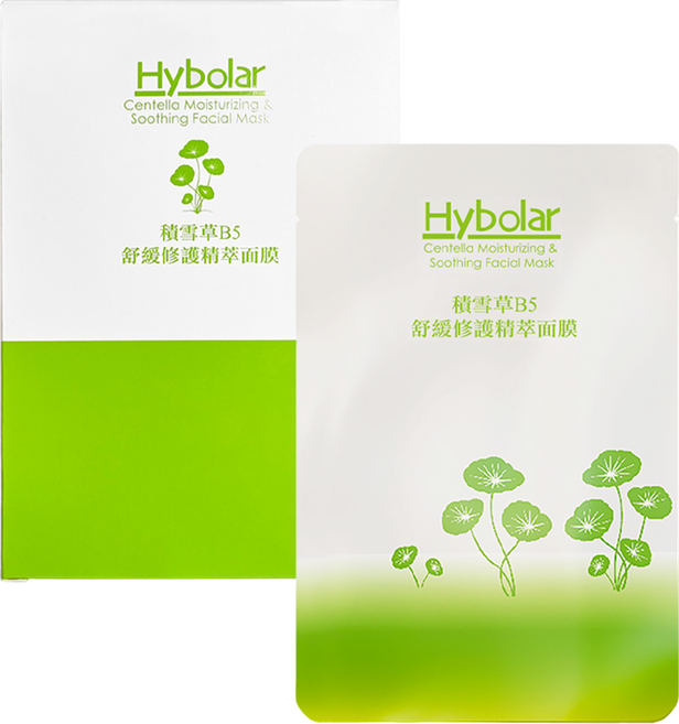 Hybolar 積雪草B5舒緩修護面膜, 1組, 1入