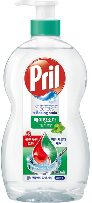 프릴 시크릿 오브 베이킹소다 플러스 그린허브향, 1개, 700ml