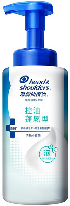 head&shoulders 海倫仙度絲 泡沫洗髮慕絲 控油蓬鬆型 清柚小蒼蘭, 360g, 1件