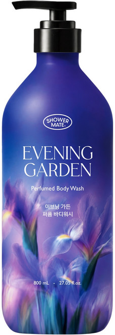 샤워메이트 이브닝 가든 퍼퓸 바디워시, 1개, 800ml