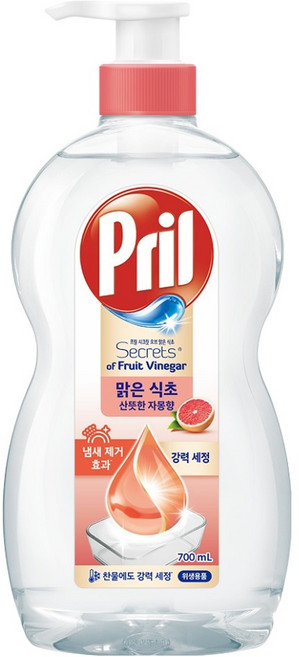 프릴 맑은 식초 리뉴 산뜻한 자몽향, 1개, 700ml