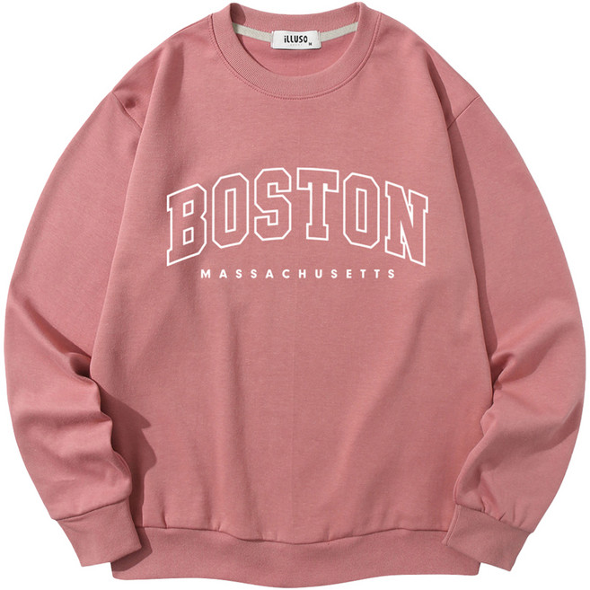 ILLUSO 柔軟特殊雙面 Line Boston 大學T