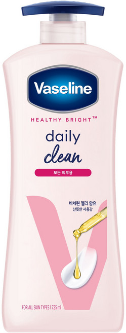 바세린 헬시 브라이트 데일리 클린 바디로션, 1개, 725ml