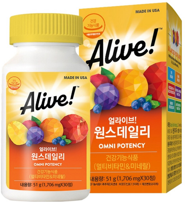 얼라이브 원스데일리 51g, 30정, 1개