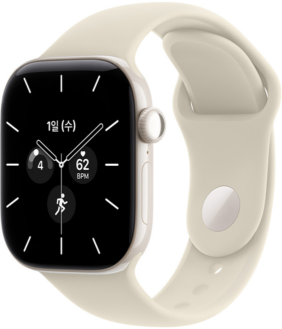 7위 - Apple 2026 애플워치 시리즈 12, 펄 화이트, 42mm, GPS+Cellular, 세라믹, 샌드 스