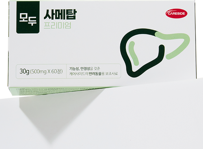 심장·간 영양제 1위 케어사이드 반려동물 모두 사메탑 프리미엄 영양제 30g, 60정, 심장/간, 1개