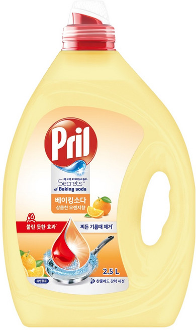 프릴 시크릿 오브 베이킹소다 플러스 상큼한 오렌지향, 1개, 2.5L