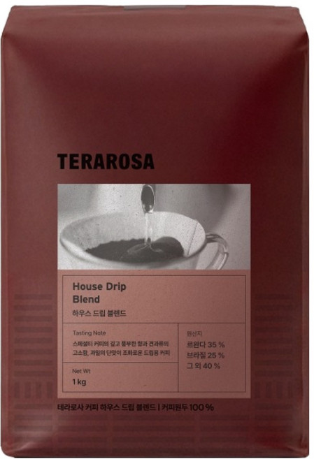 테라로사 하우스 드립 블렌드, 1kg, 1개