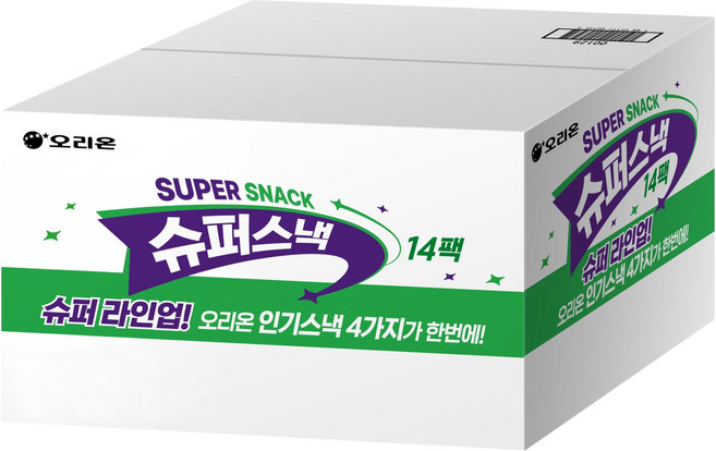 오리온 슈퍼스낵 14p 세트 552g, 1세트