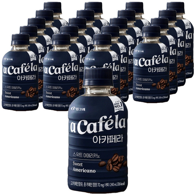 아카페라 스위트 아메리카노, 20개, 240ml