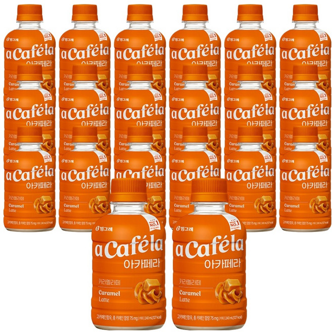 아카페라 카라멜라떼, 20개, 240ml