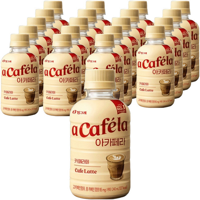 아카페라 카페라떼, 20개, 240ml