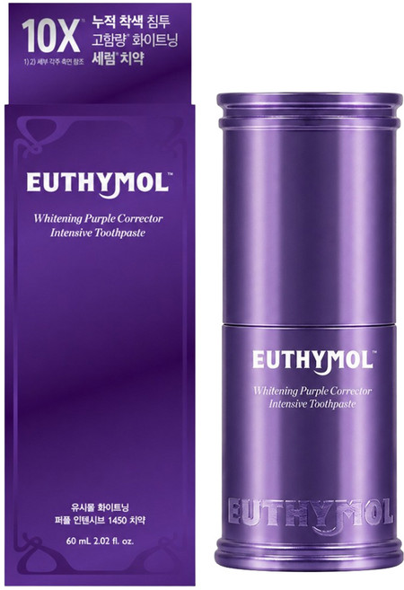 유시몰 화이트닝 퍼플 인텐시브1450 치약, 1개, 60ml